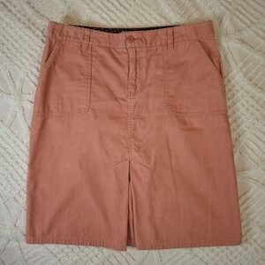 Vintage Old Navy Skirt Women's‎ 10 Pink Corduroy Just Below Waist 2005 Pockets